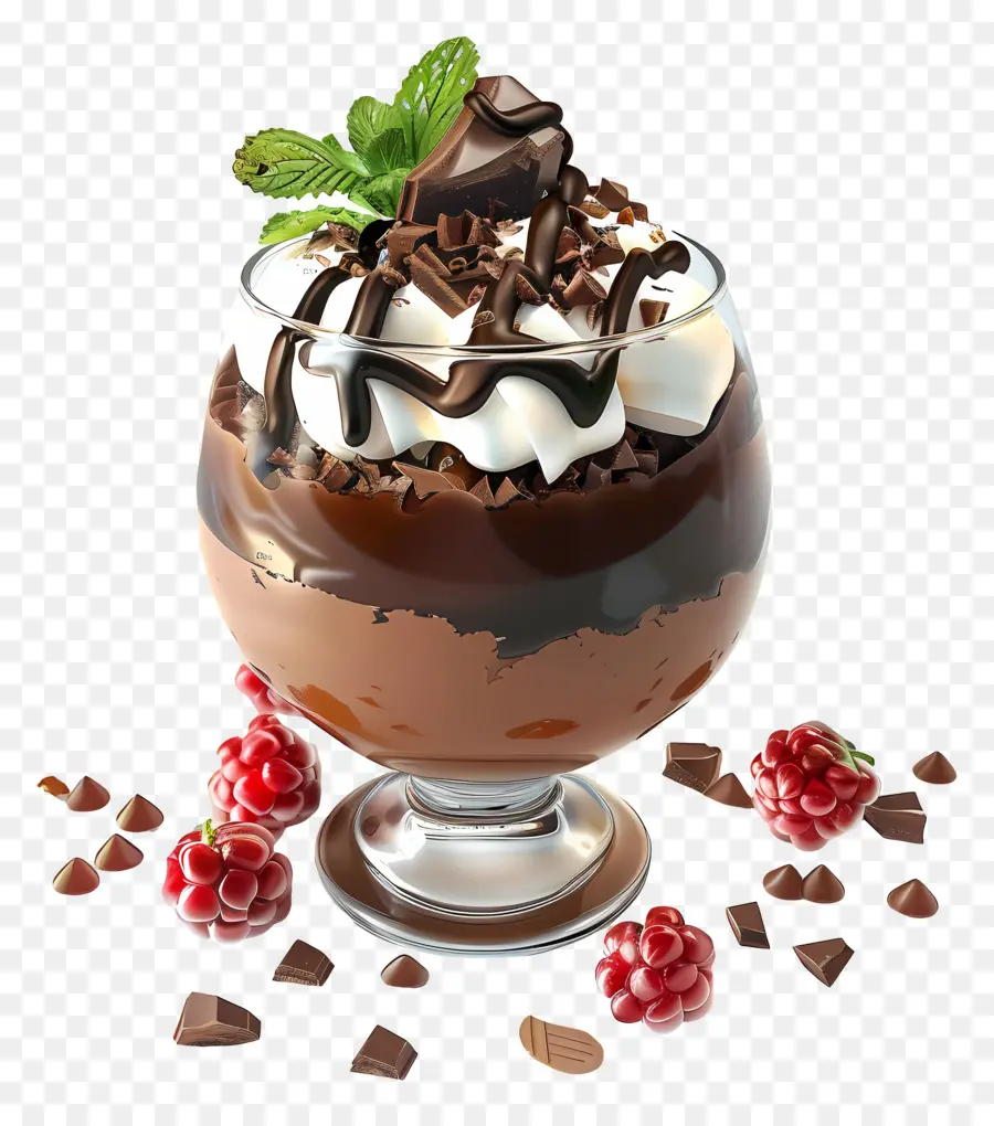 Parfait Coklat，Makanan Penutup Coklat PNG