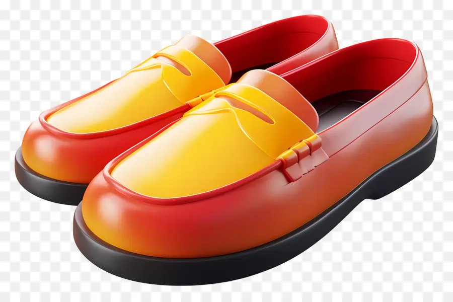 Sepatu Pantofel，Sepatu Oranye PNG