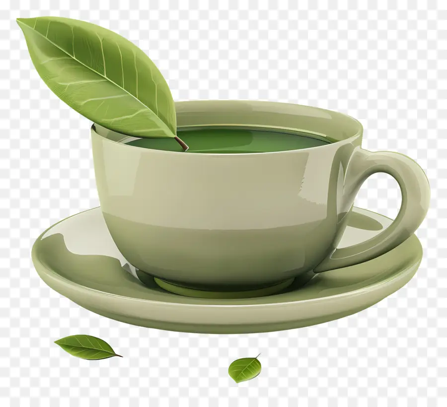 Teh Matcha，Cangkir Putih PNG