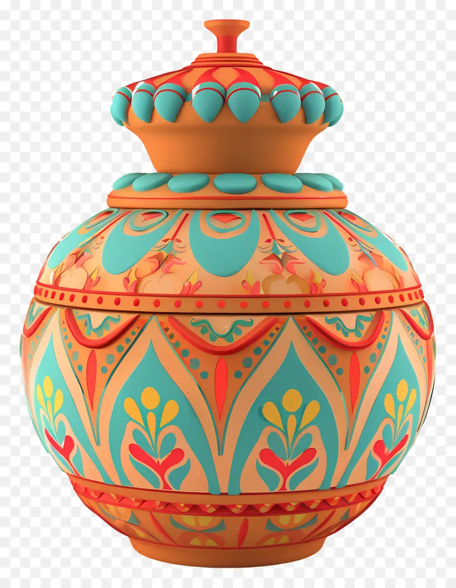 Puja Kalash，Pot Dekoratif PNG