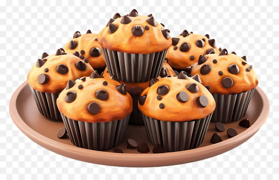 Muffin Keping Coklat，Muffin PNG