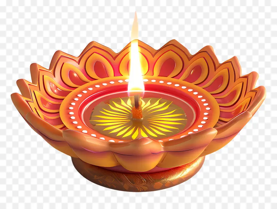 Diwali Diya，Lampu Diya PNG