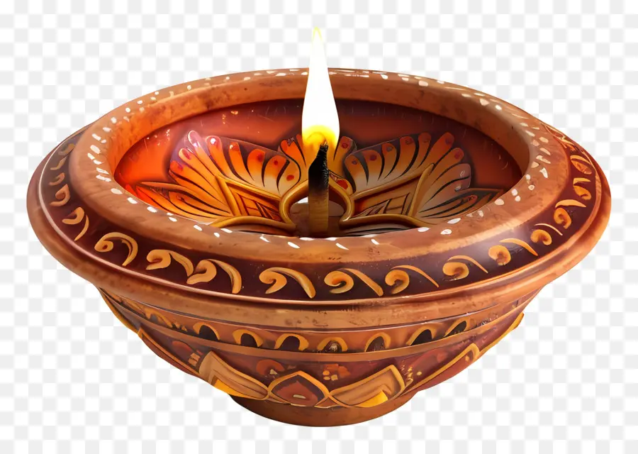 Diwali Diya，Lampu Hias PNG