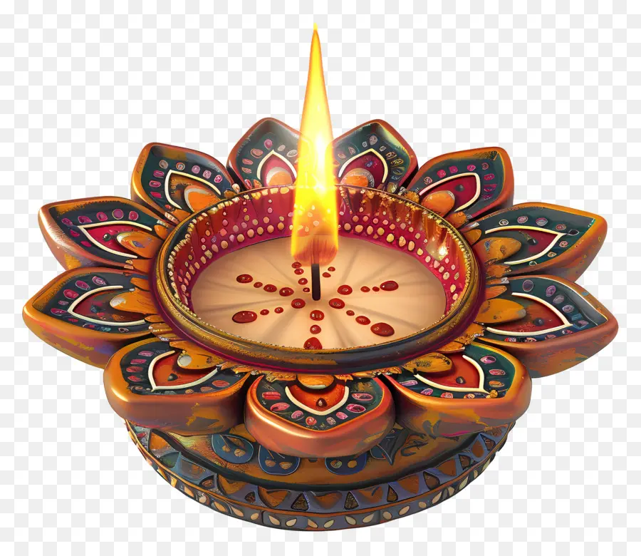 Diwali Diya，Lampu Diya PNG