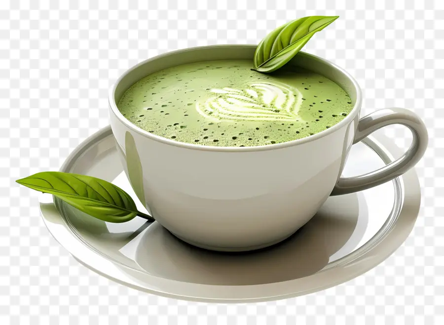 Teh Matcha，Cocokkan Latte PNG