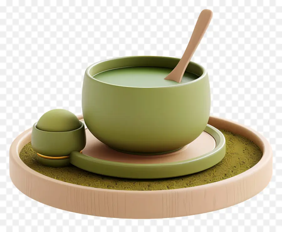 Teh Matcha，Set Teh Hijau PNG