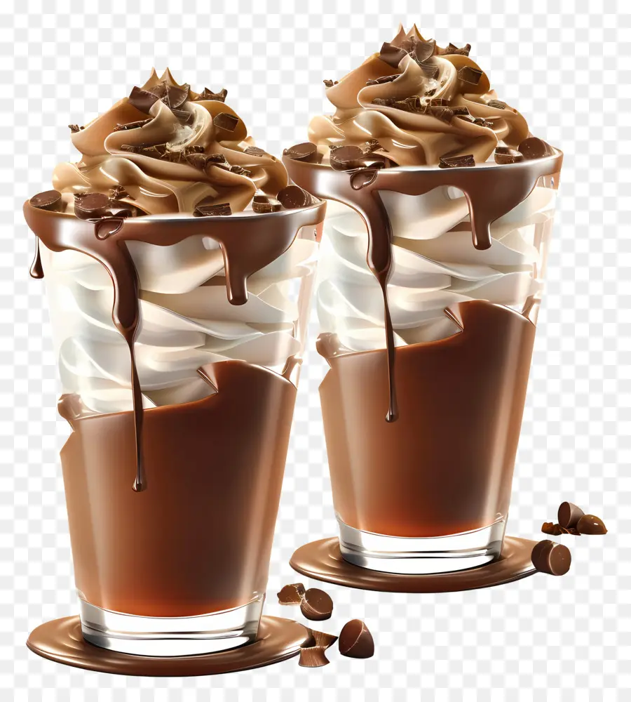 Parfait Coklat，Sundae Coklat PNG