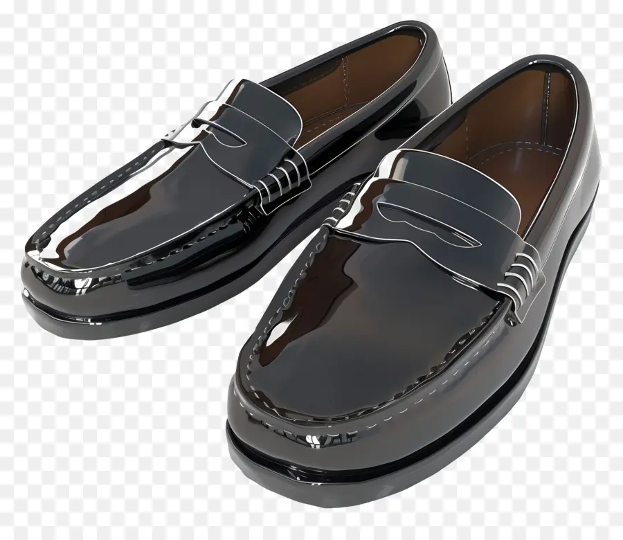 Sepatu Pantofel，Sepatu Hitam PNG