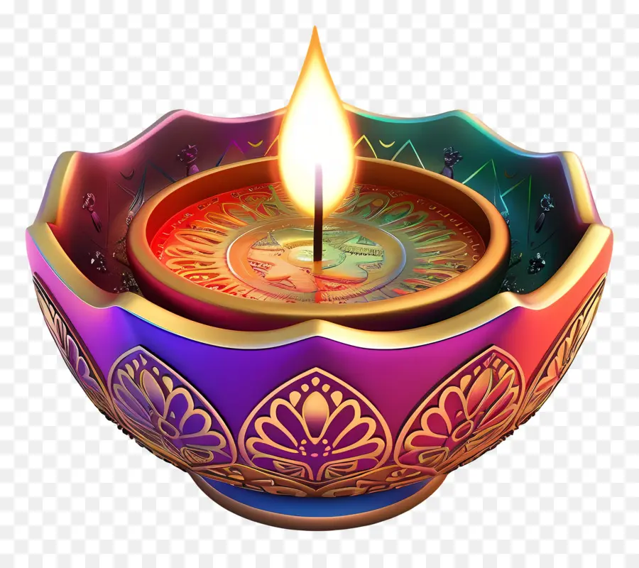 Diwali Diya，Lampu Hias PNG