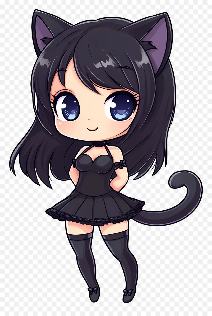 Gadis Kucing，Gadis Kucing Chibi PNG