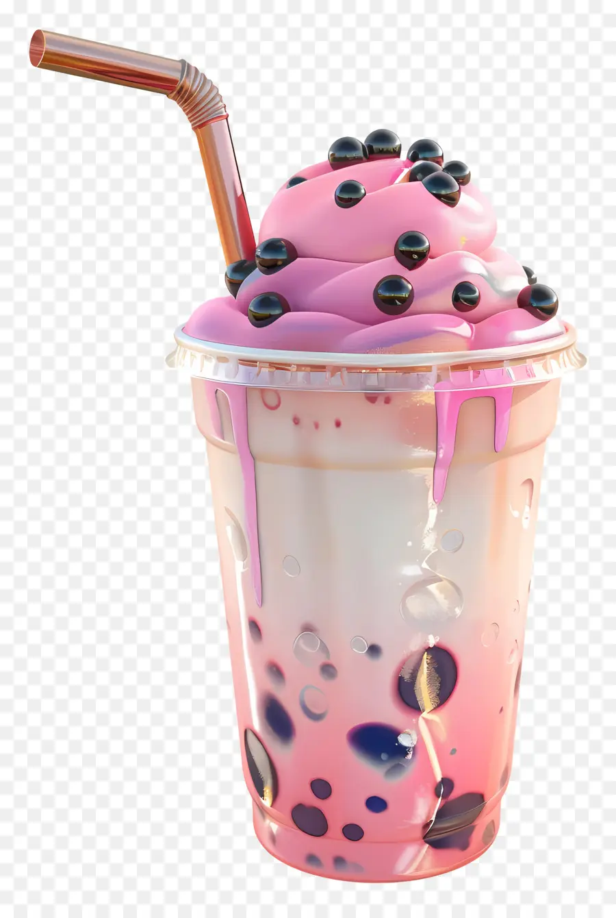 Minuman Boba，Teh Gelembung PNG