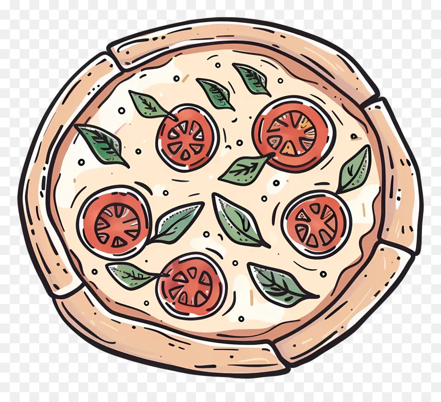 Pizza Margherita，Pizza PNG