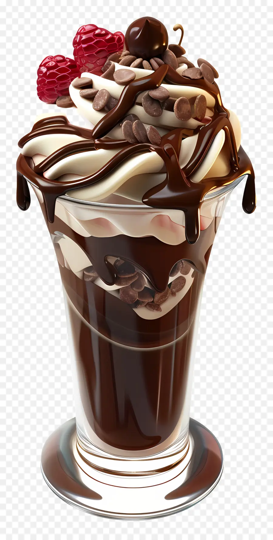 Parfait Coklat，Sundae Coklat PNG