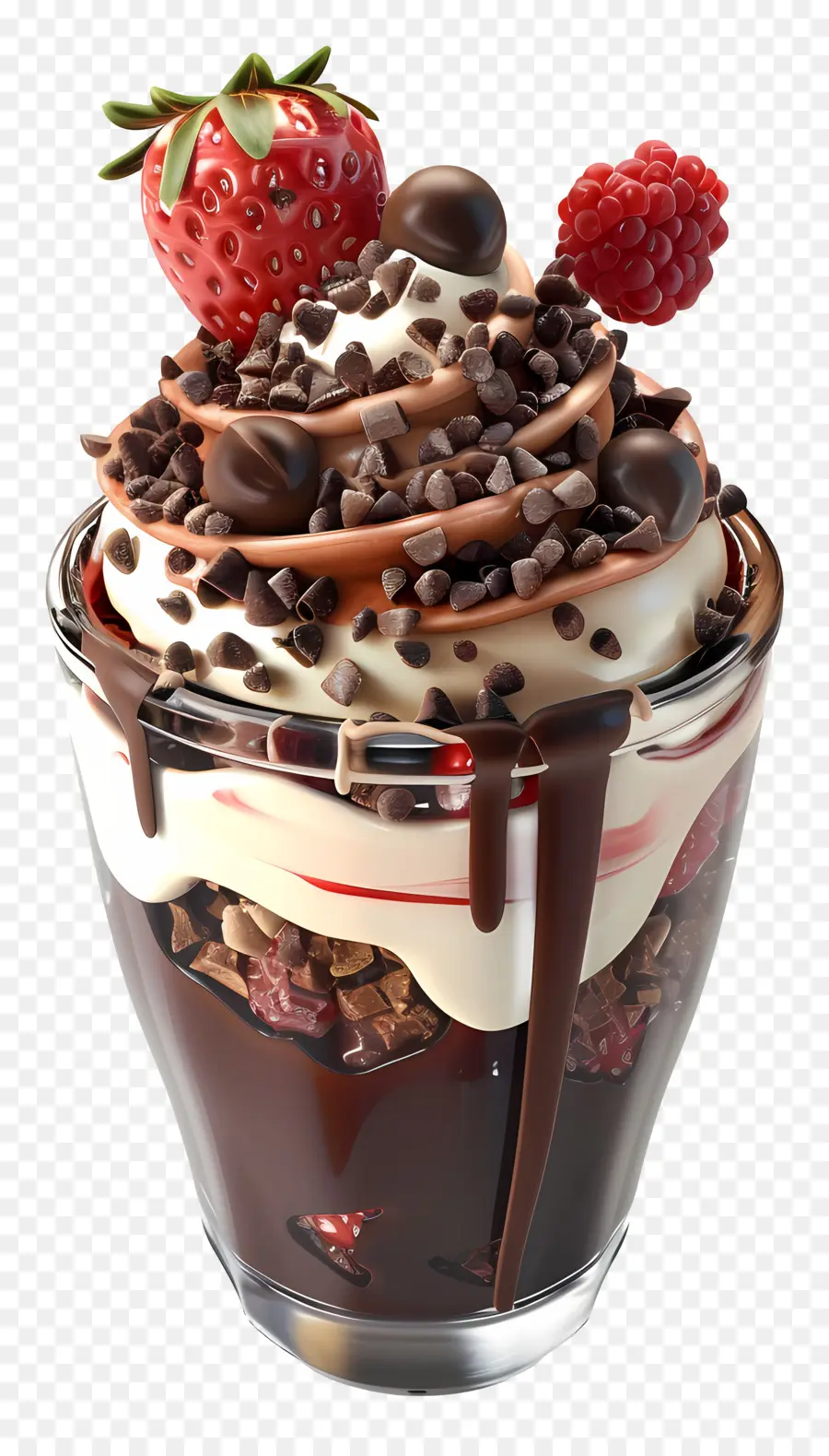 Parfait Coklat，Beri Sunda PNG