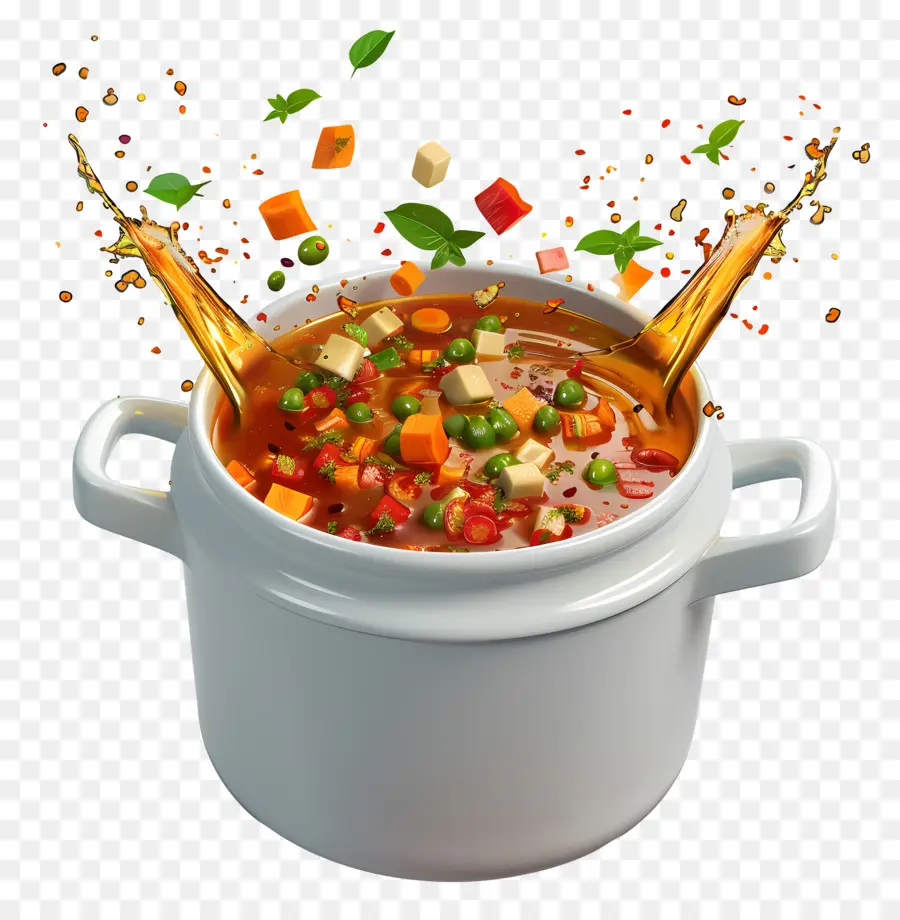 Sup Minestrone，Sup Sayur PNG