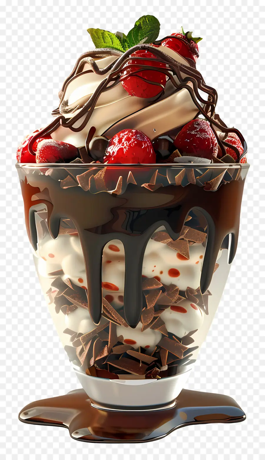 Parfait Coklat，Beri Sunda PNG