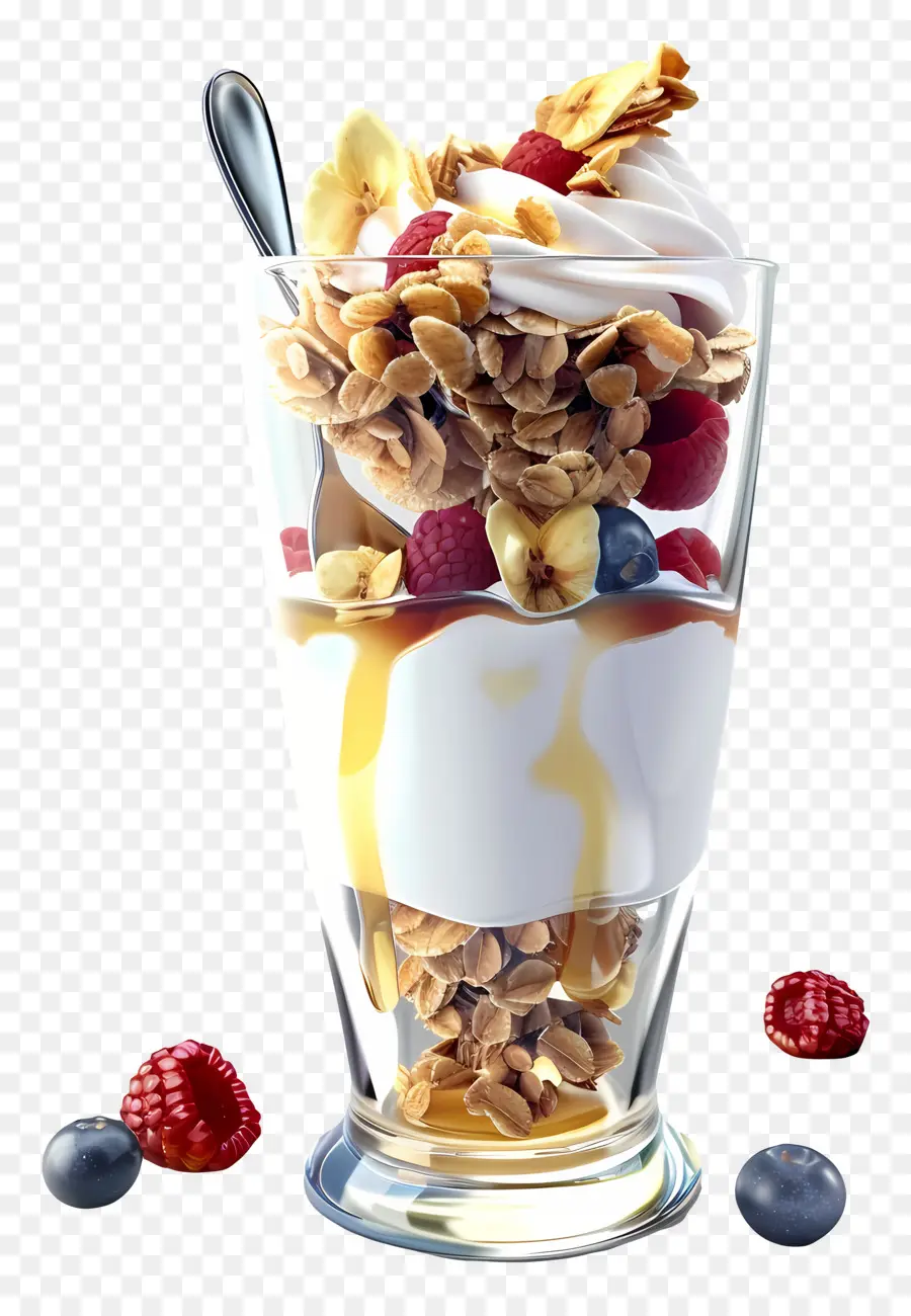 Parfait Yogurt，Yoghurt Parfait PNG