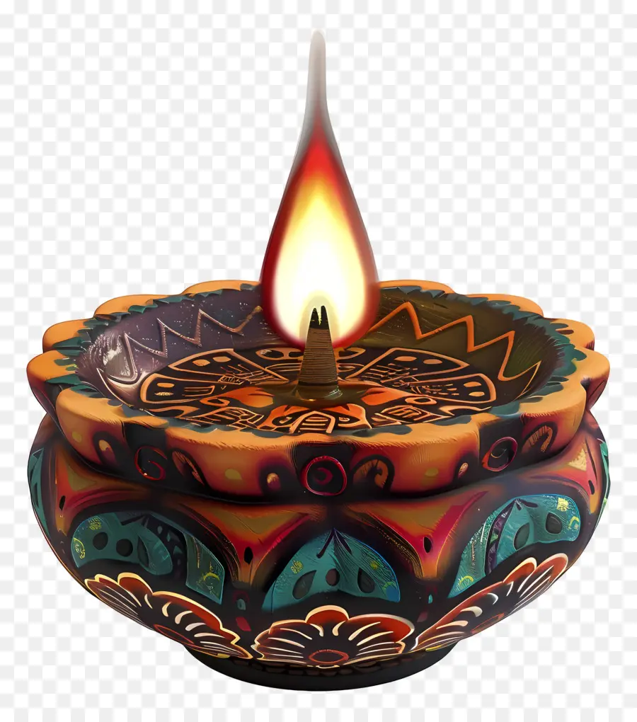 Diwali Diya，Lampu Diya PNG