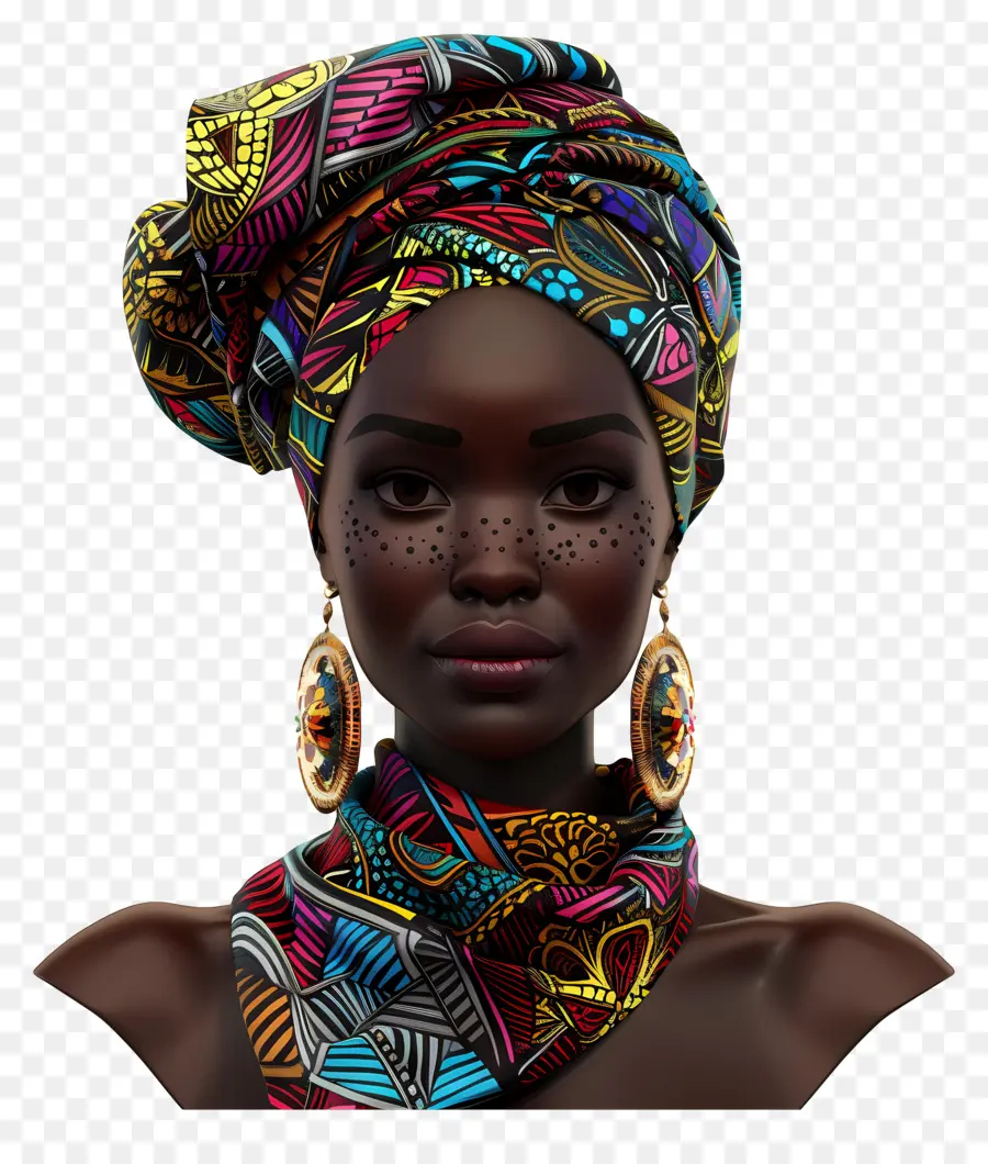 Wanita Afrika，Wanita Dengan Pakaian Tradisional PNG