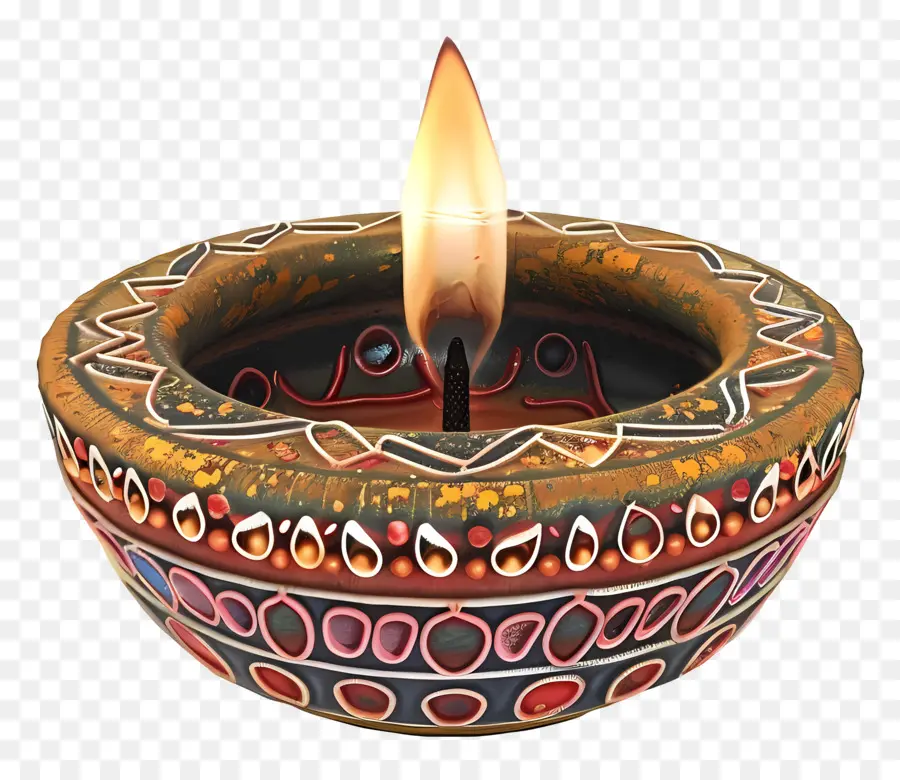 Diwali Diya，Lampu Diya PNG