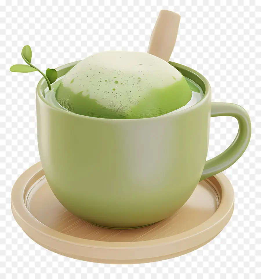 Teh Matcha，Cocok PNG