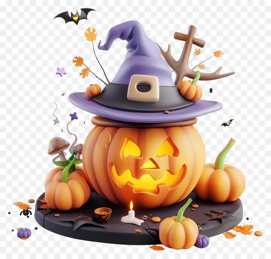 Hallowen，Labu Halloween PNG