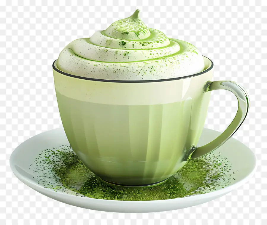 Teh Matcha，Cocokkan Latte PNG