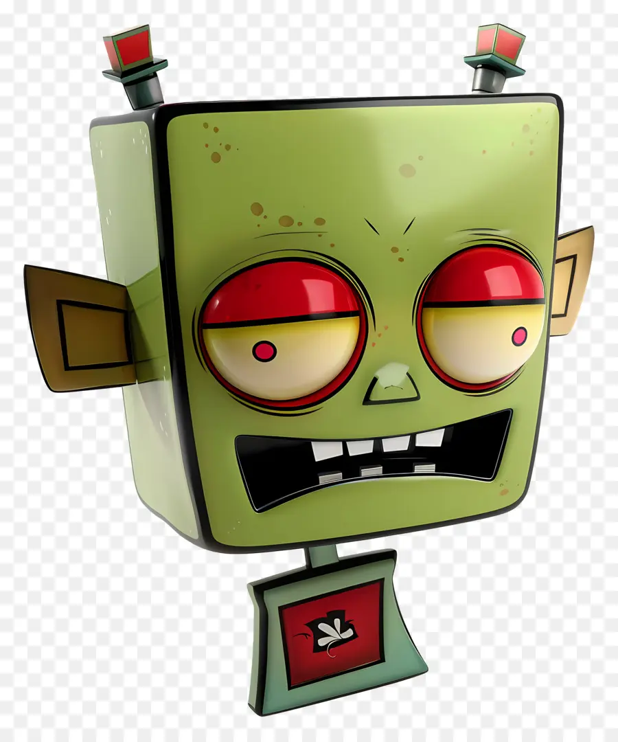 Penyerbu Zim，Robot Hijau PNG