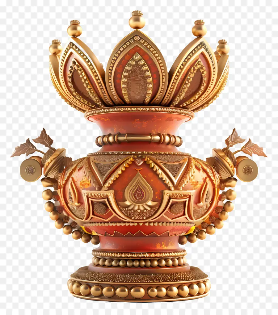 Puja Kalash，Pot Dekoratif PNG