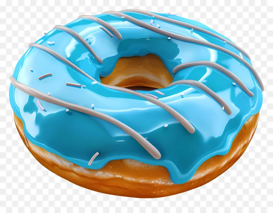 Donat Biru，Donat PNG