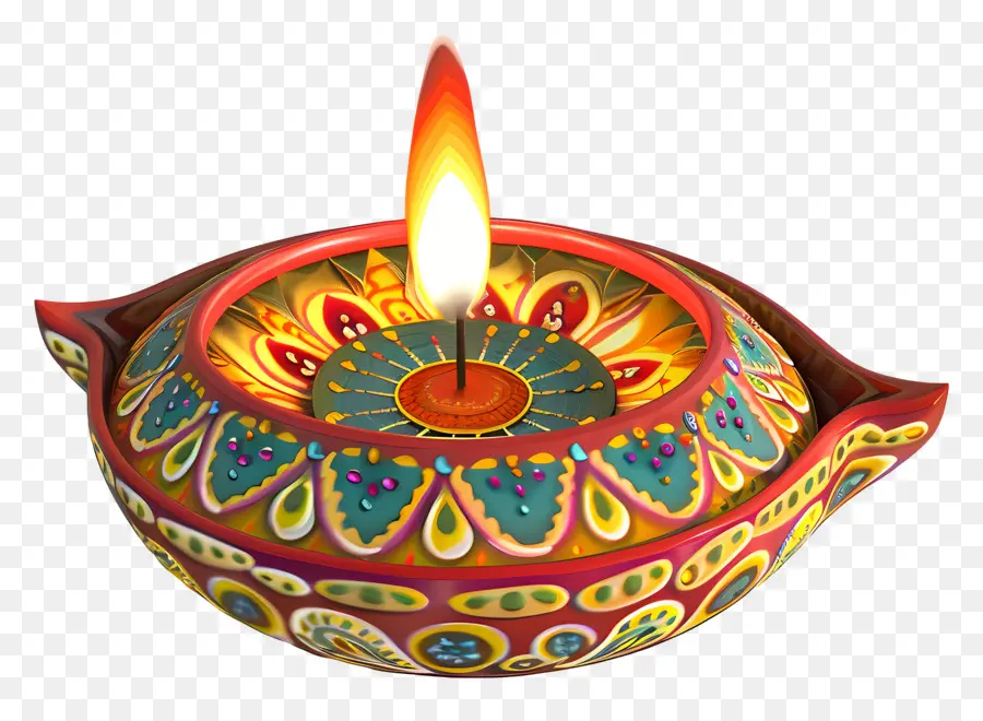 Diwali Diya，Lampu Diya PNG