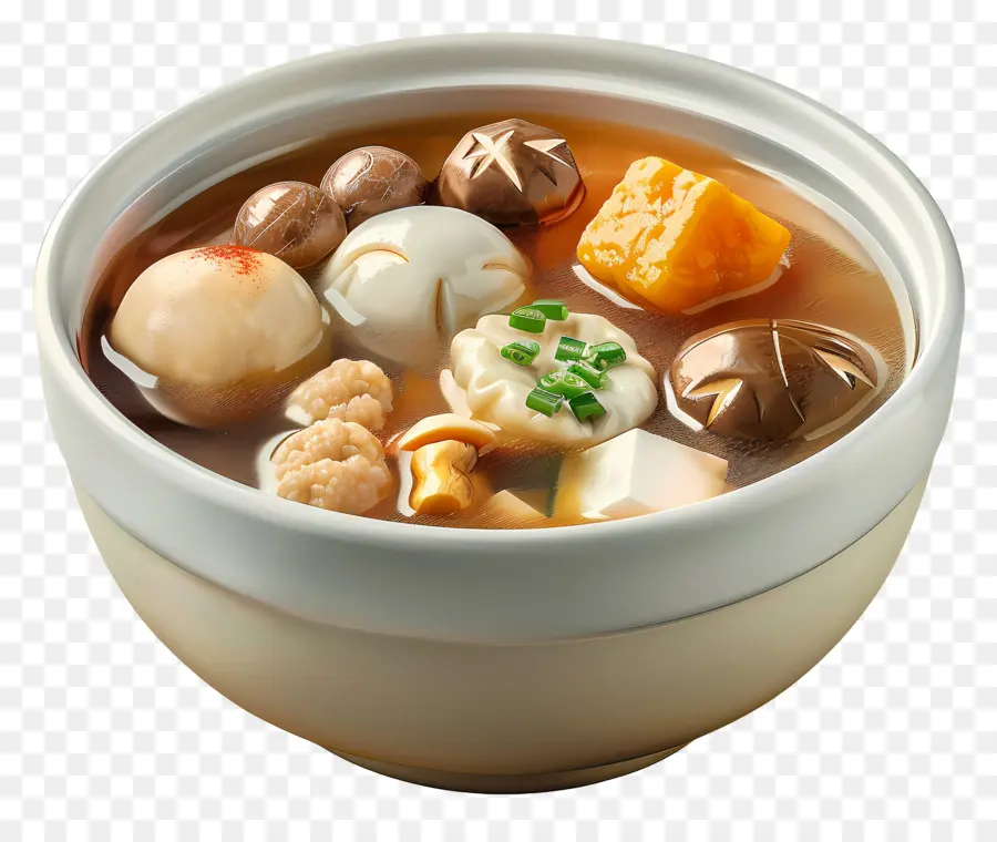 Sup Oden，Mangkuk Sup PNG