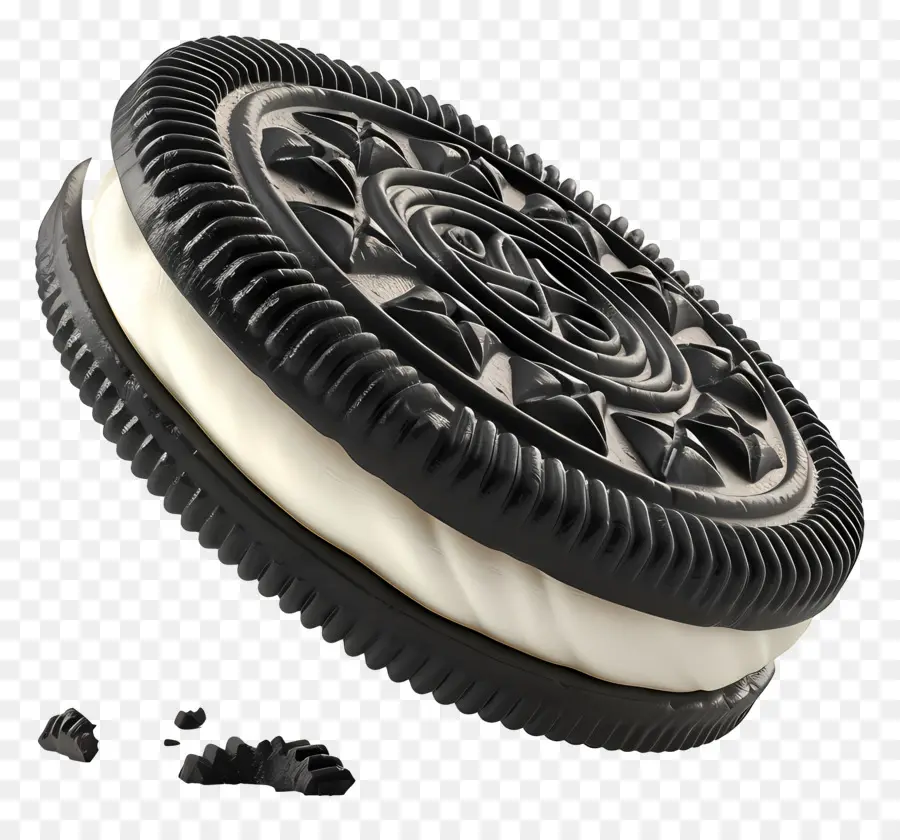 Biskuit Oreo，Kue Hitam Dan Putih PNG