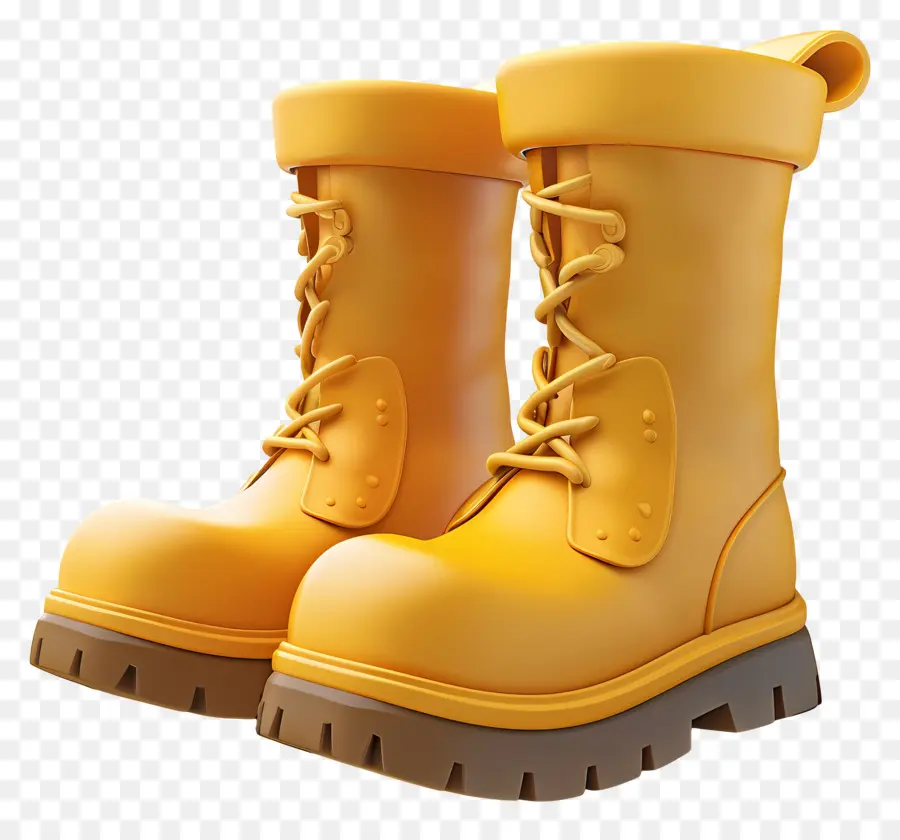 Sepatu Bot，Sepatu Bot Kuning PNG