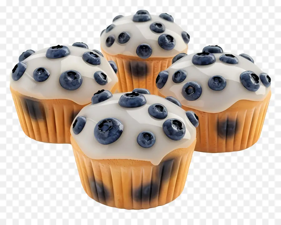 Muffin Blueberry，Dipanggang PNG