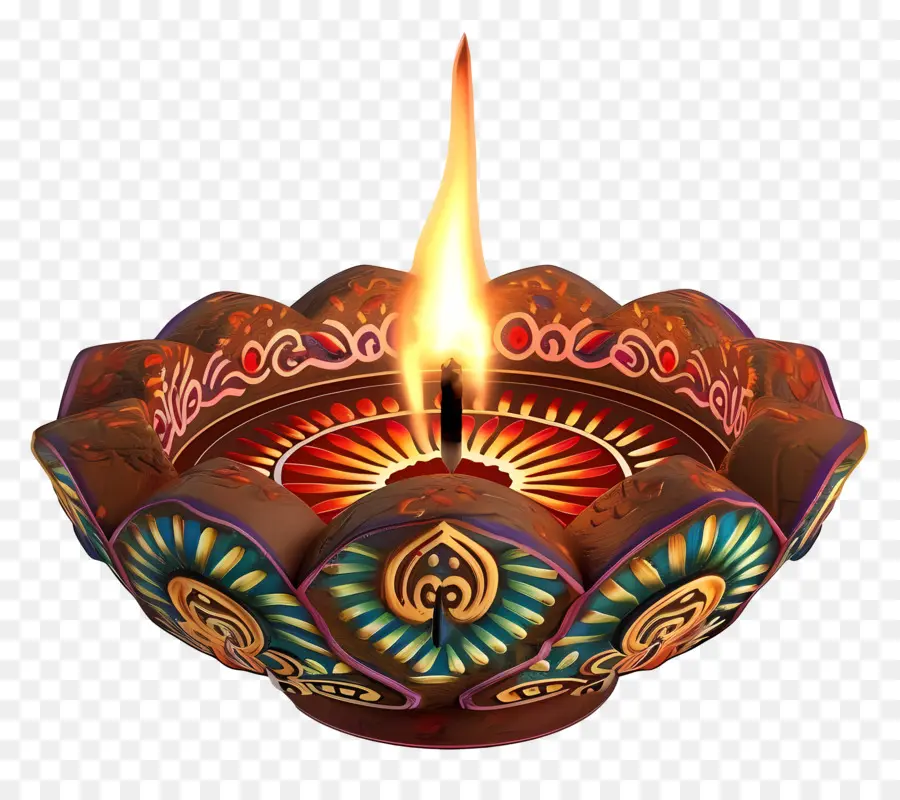 Diwali Diya，Lampu Hias PNG