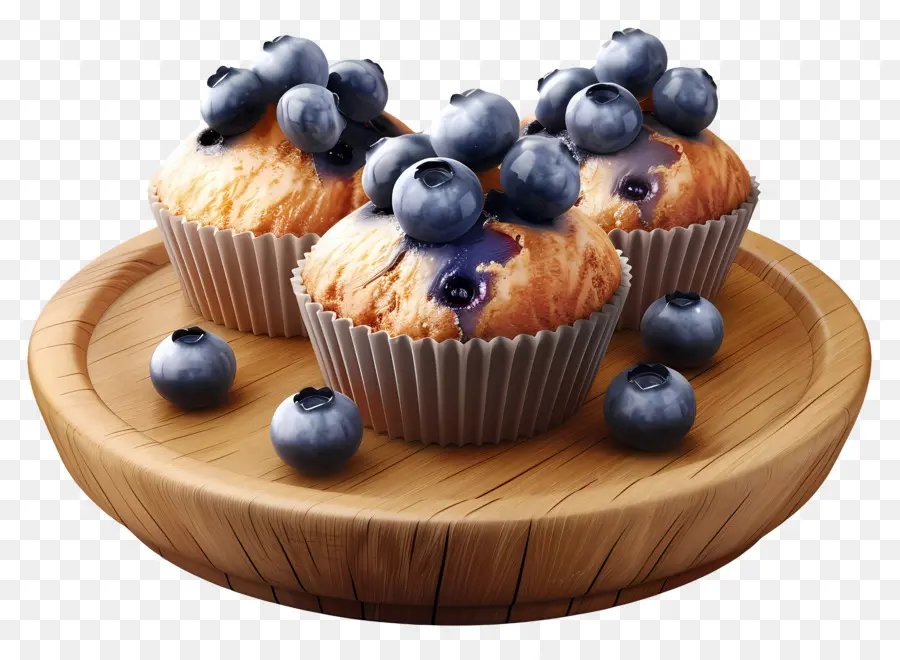 Muffin Blueberry，Toko Roti PNG