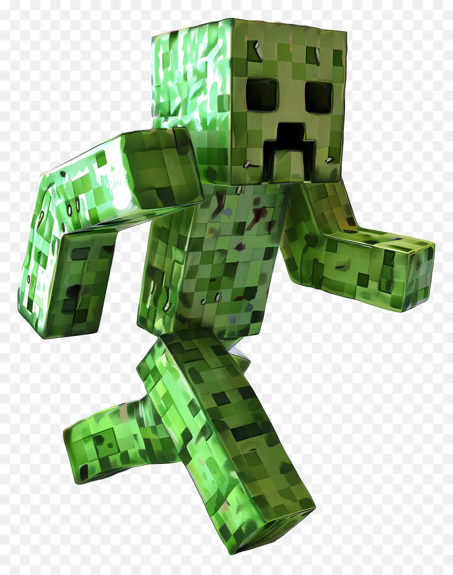 Minecraft Menjalar，Tanaman Merambat Hijau PNG