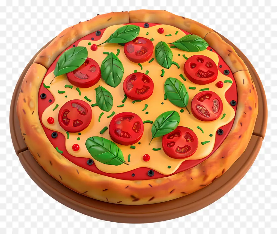 Pizza Margherita，Pizza PNG