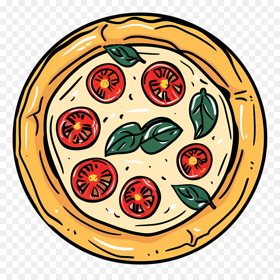 Pizza Margherita，Pizza PNG