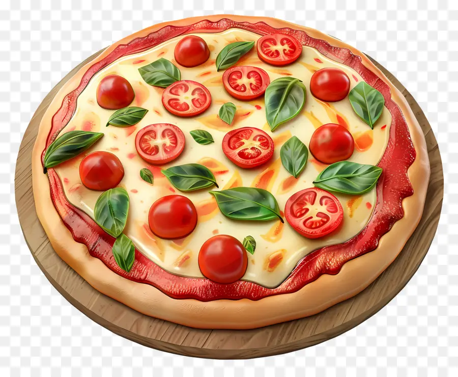 Pizza Margherita，Pizza PNG