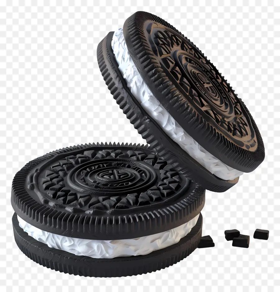 Biskuit Oreo，Kue Berisi Krim PNG