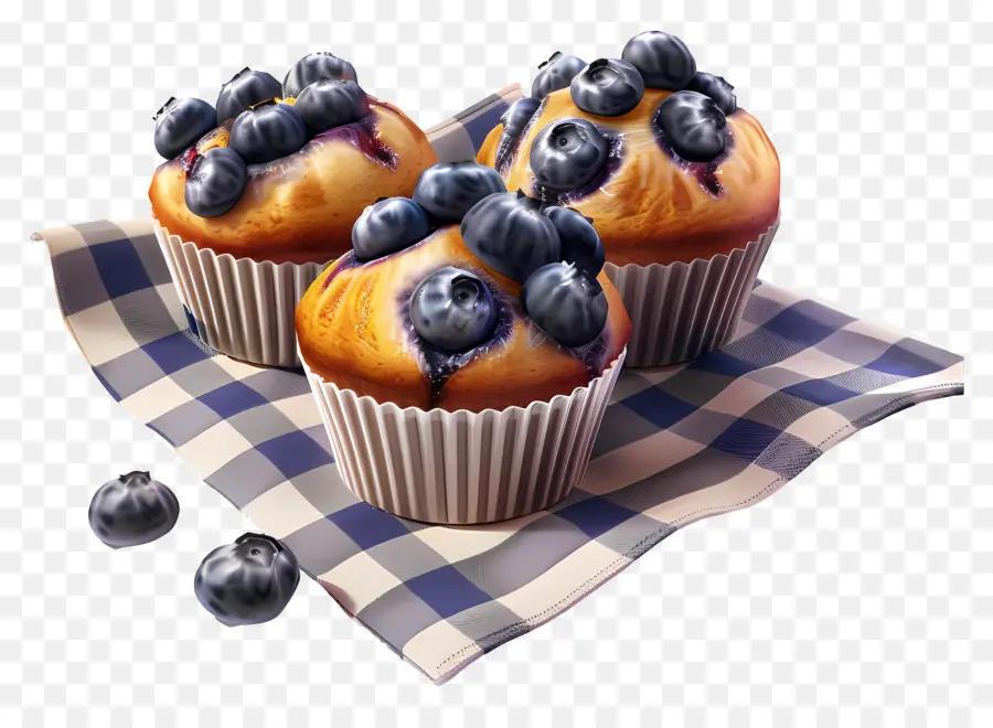 Muffin Blueberry，Toko Roti PNG