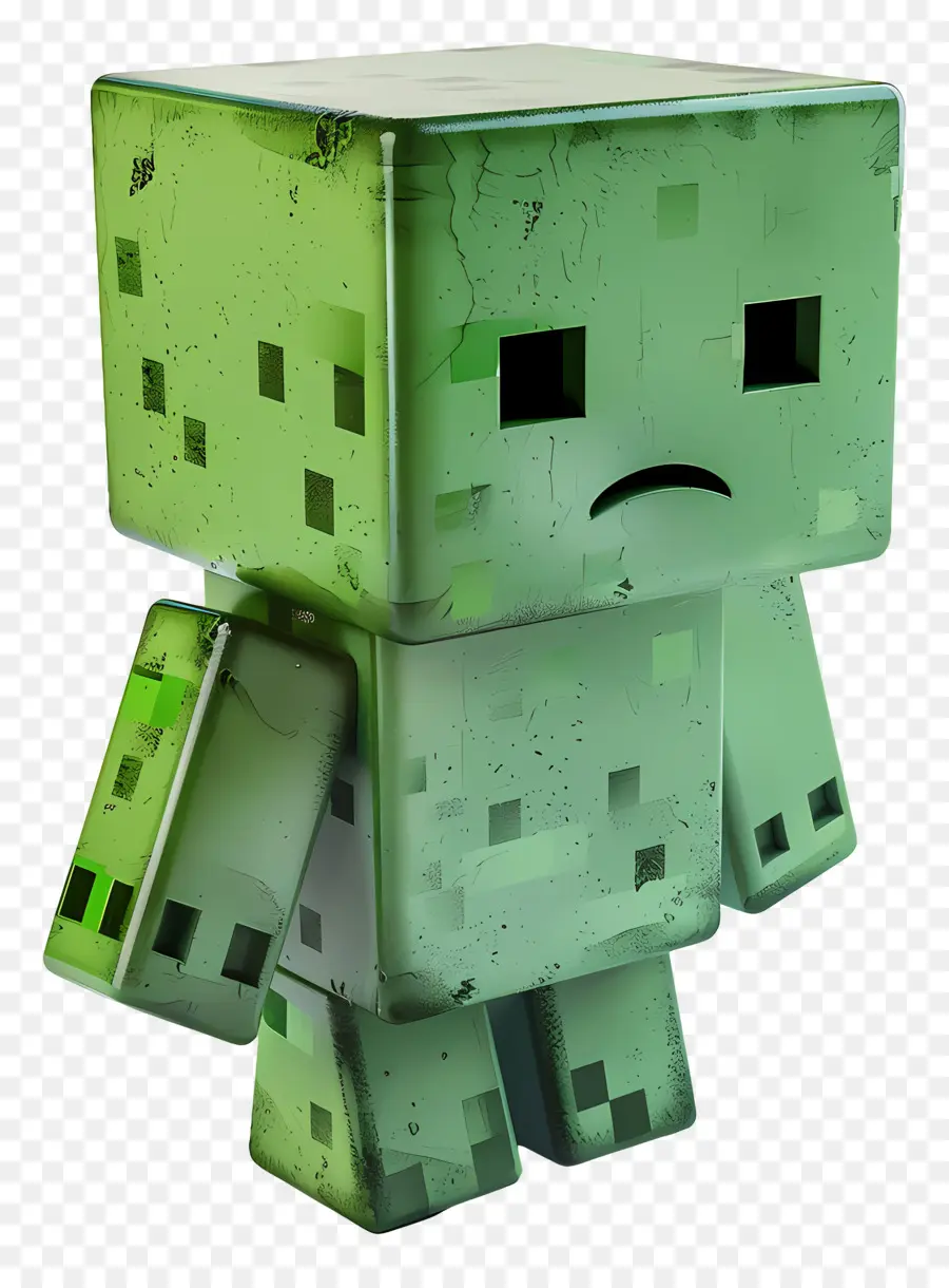 Minecraft Menjalar，Karakter Hijau PNG