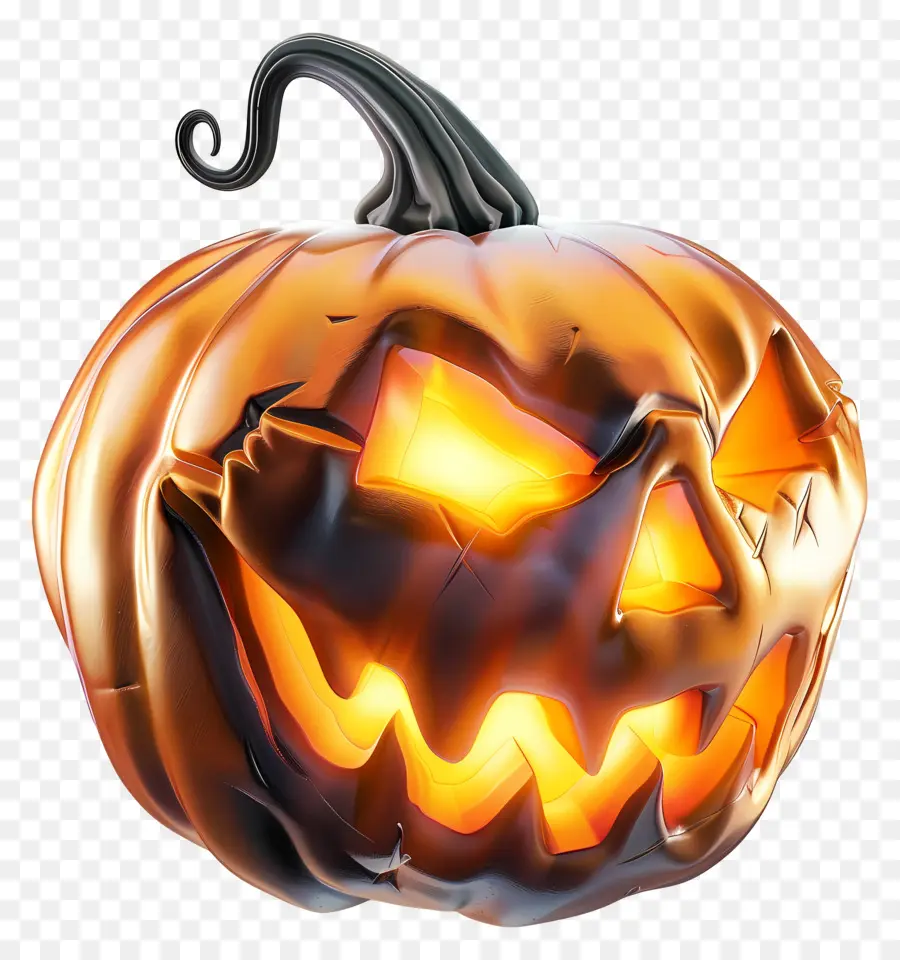 Labu Halloween Bersinar，Pohon Labu PNG