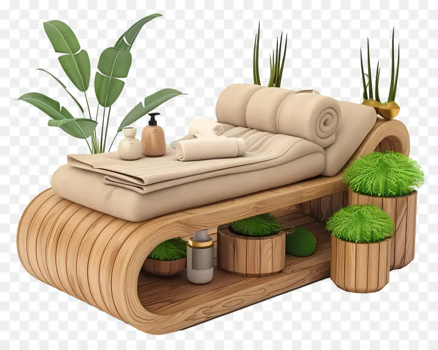 Perawatan Spa，Tempat Tidur Spa PNG