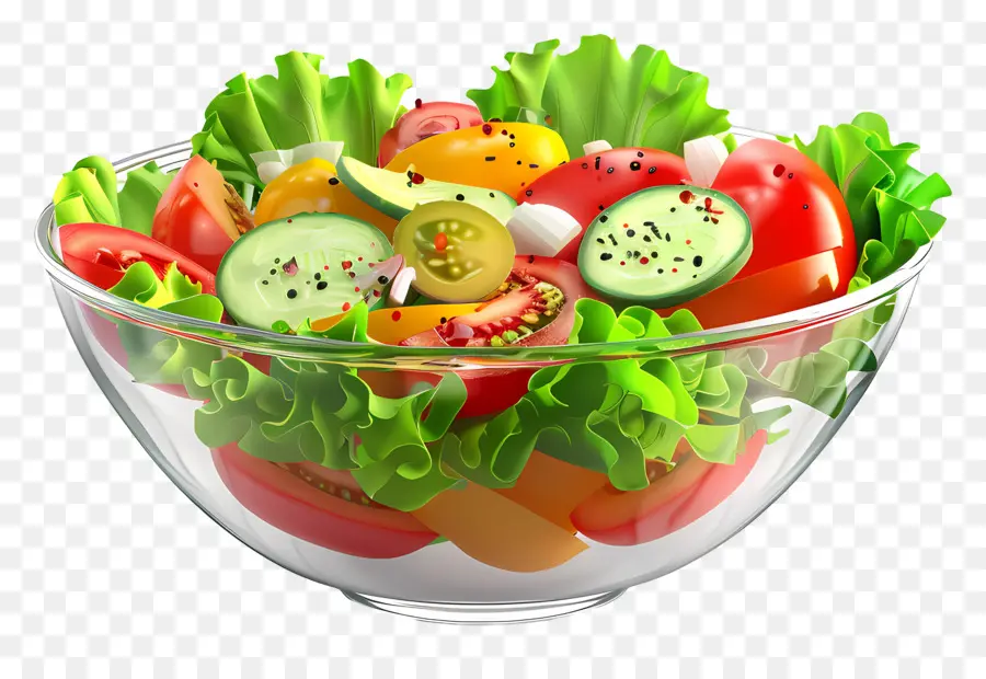 Salad Segar，Salad PNG