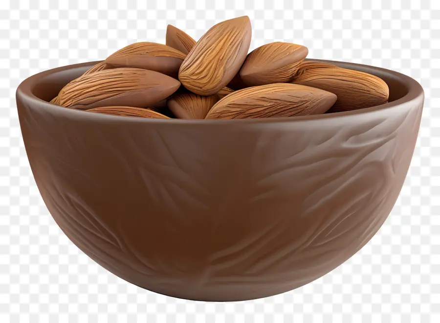 Mangkuk Almond，Kacang Almond PNG