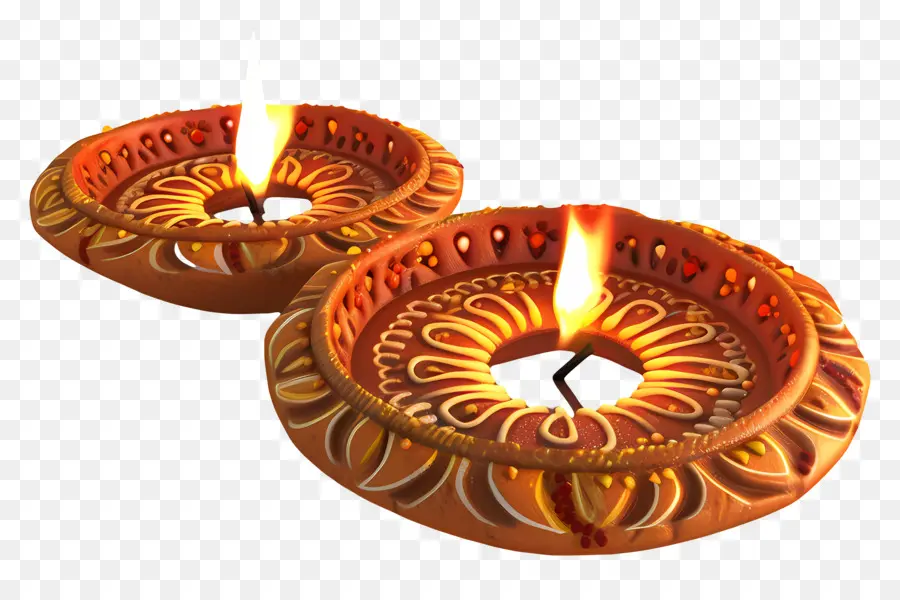 Diwali Diya，Lampu Minyak Tanah Liat PNG