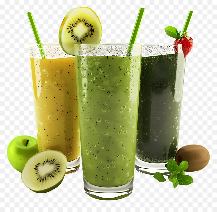 Smoothie Hijau，Kiwi PNG